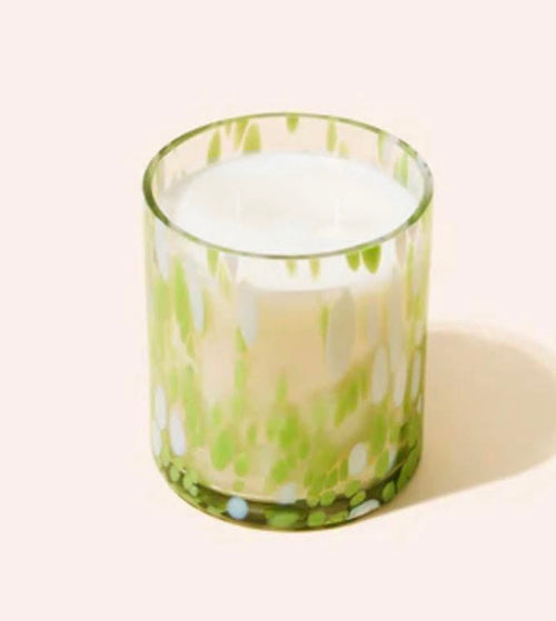 *LIMITED EDITION VESSEL*: Midnight Margarita ($36.00, 12oz Hand-Blown Glass, Spotted Lime Color)