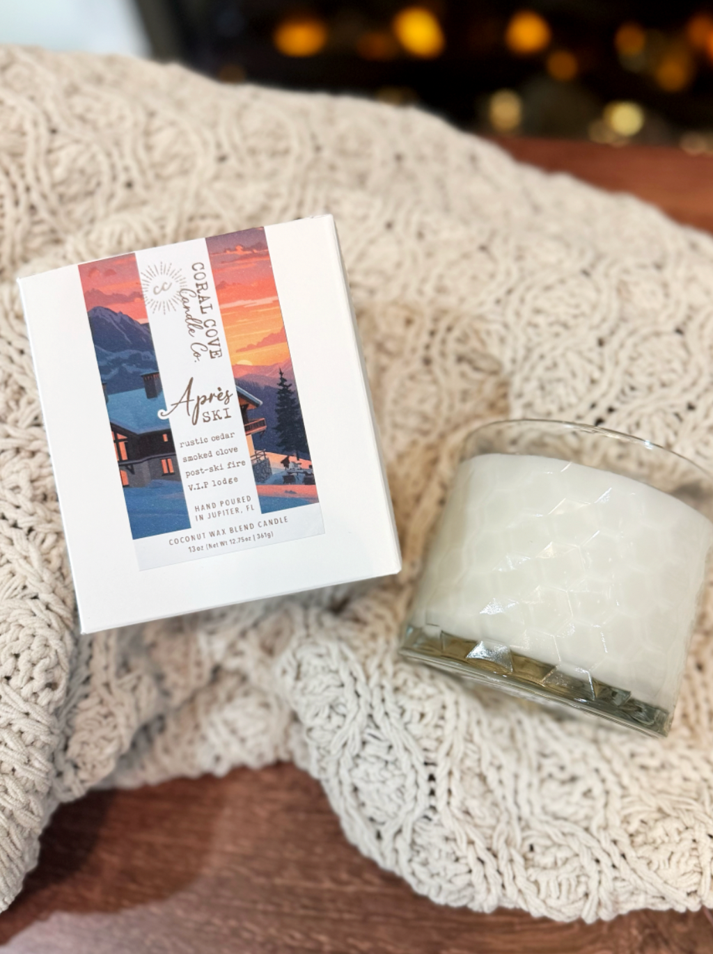 50% OFF END OF WINTER SALE: Apres Ski, 13oz ($22.50) Textured Luxe Glass