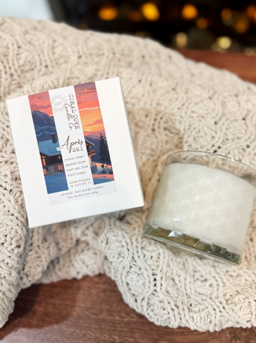 50% OFF END OF WINTER SALE: Apres Ski, 13oz ($22.50) Textured Luxe Glass