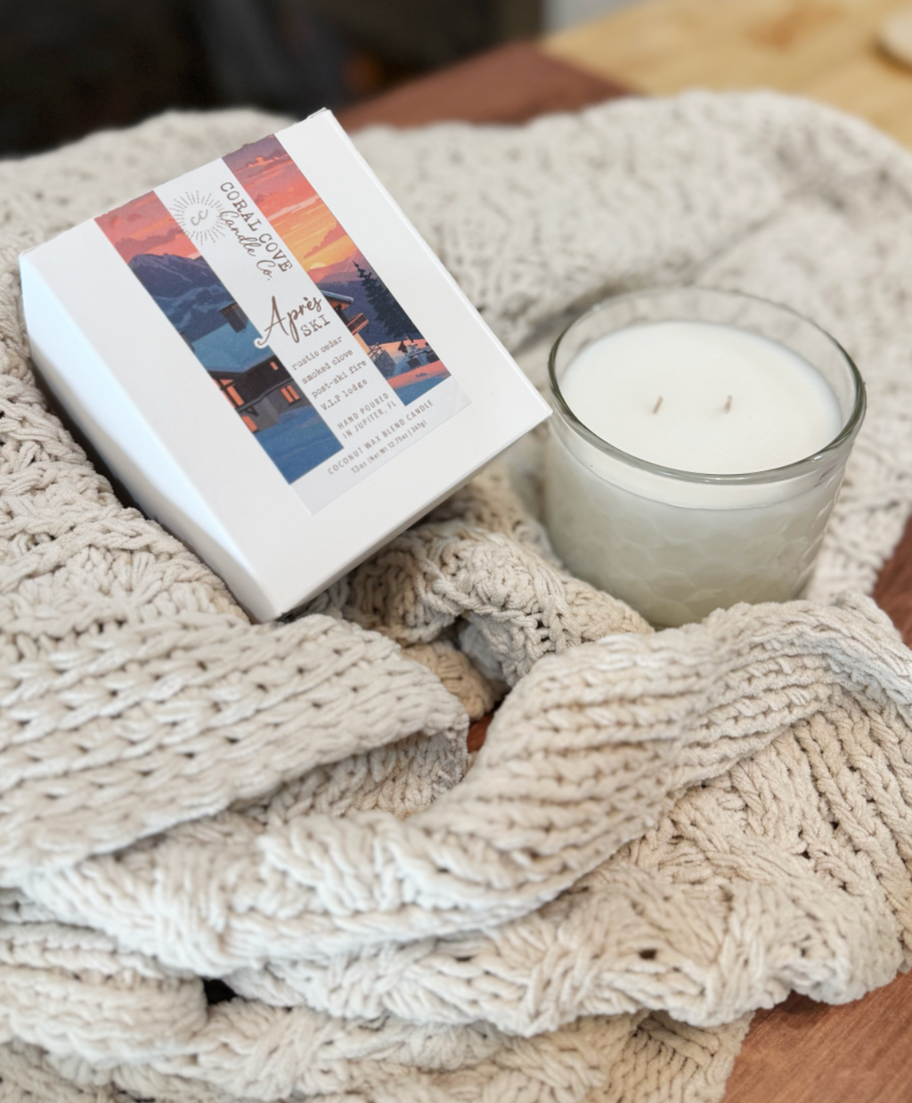 50% OFF END OF WINTER SALE: Apres Ski, 13oz ($22.50) Textured Luxe Glass