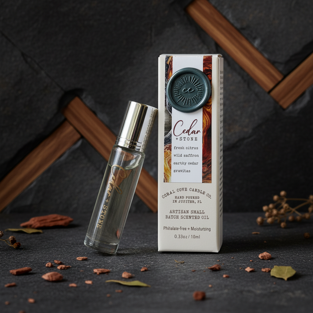 Cedar & Stone: Unisex Cologne Oil Roller ($24.00)