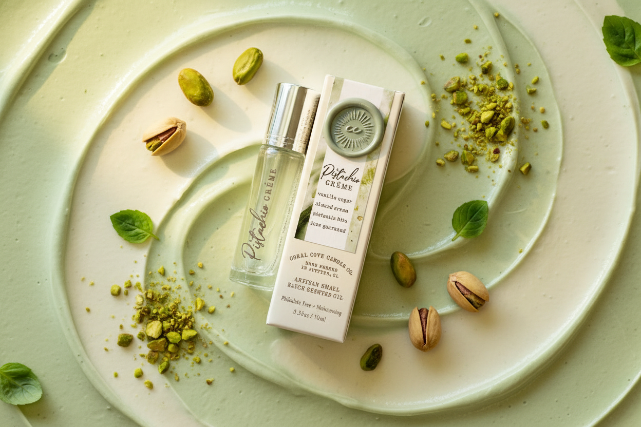Pistachio Creme: Eau de Parfum Oil Roller ($24.00)