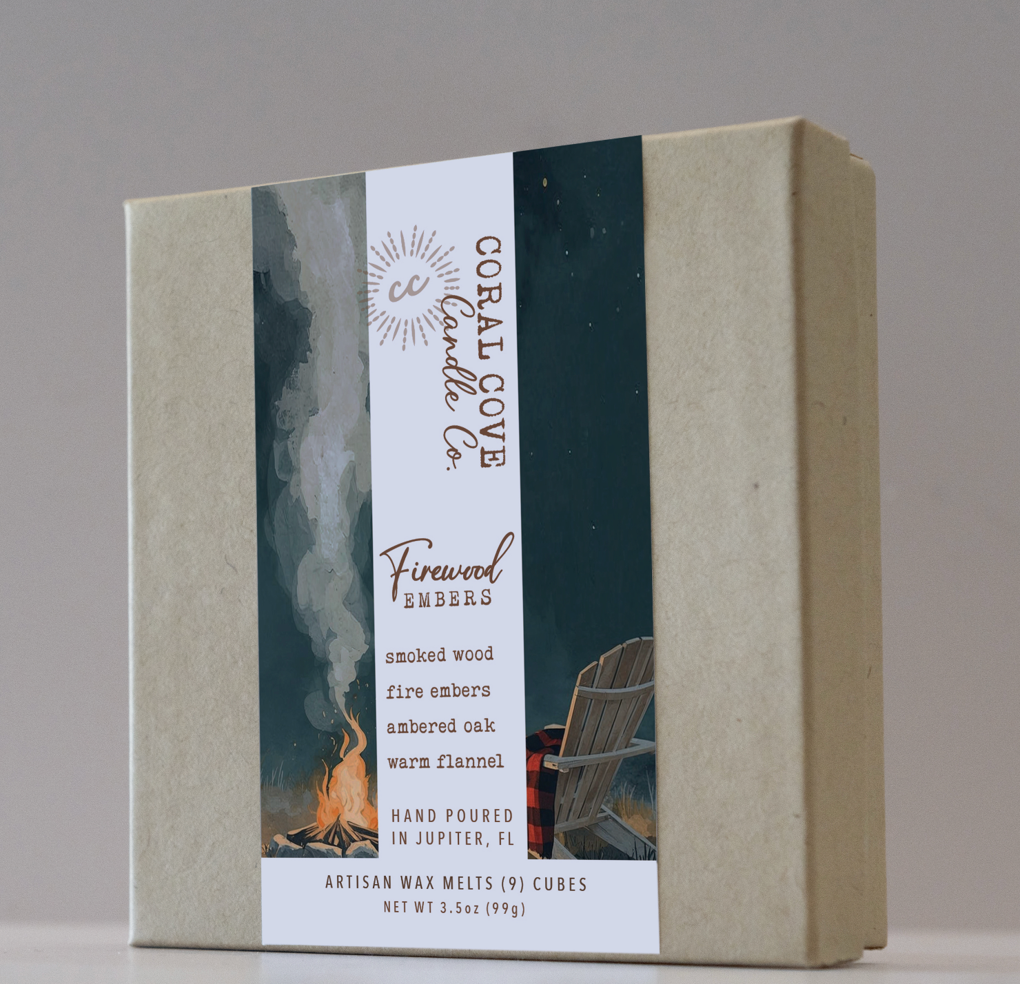 Firewood Embers: Candles & Melts ($12-$68)