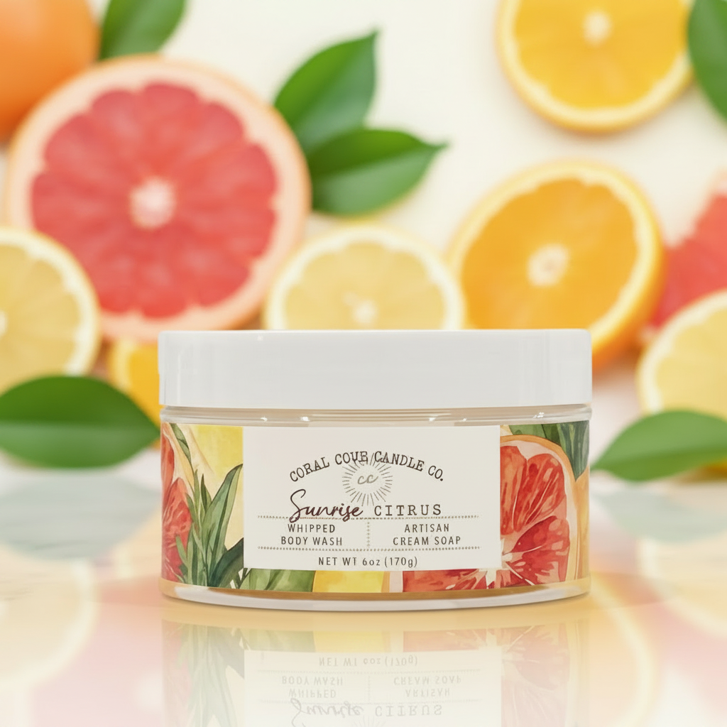 Artisan Whipped Soap: Sunrise Citrus ($20.00)