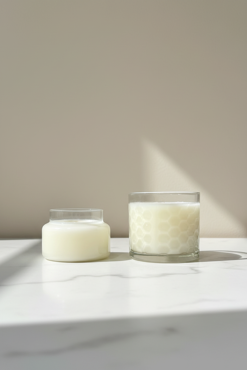 Wickless, Flame-Free Candles ($22.00, 8oz Apothecary Glass)