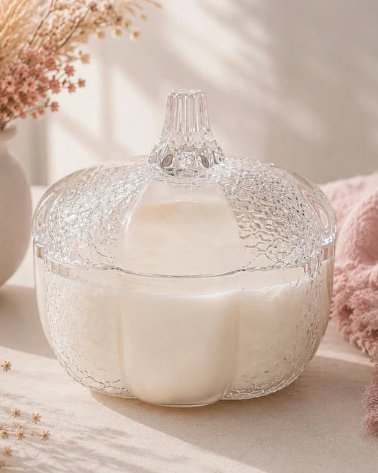 WICKLESS, FLAMELESS: Choose Your Scent, 8oz Pumpkin Vessel